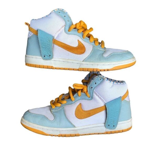 VINTAGE 2003 Nike Dunk High 'Shima Shima' Gold Wave Size 10.5 - Picture 2 of 16